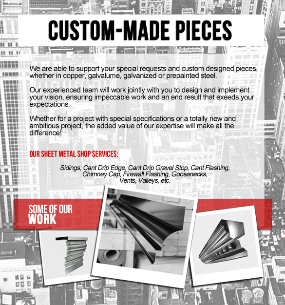 Custom made pieces